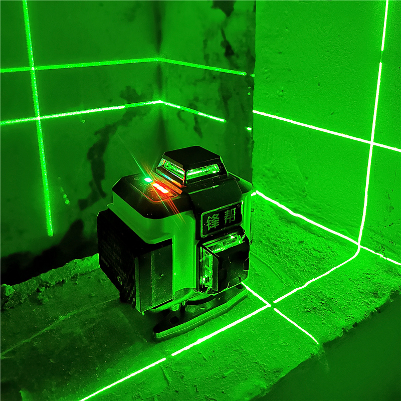 Fengbang green light infrared electronic level twelve-line high-precision automatic line strong light thin line leveling instrument