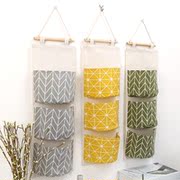 kệ mỹ phẩm xoay Treo vải nhiều lớp anh trai vải lanh không thấm nước treo túi lưu trữ bách hóa lưu trữ vải sling Tân Cương túi lưu trữ túi - Trang chủ hộp nhựa tròn có nắp
