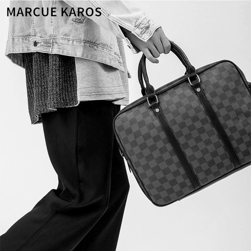 Сумка на одно плечо, бизнес-ноутбук, вместительный и большой ноутбук, сумка через плечо, бизнес-версия, из натуральной кожи