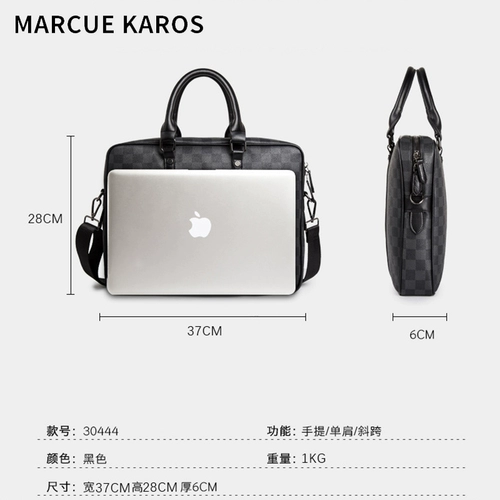 Сумка на одно плечо, бизнес-ноутбук, вместительный и большой ноутбук, сумка через плечо, бизнес-версия, из натуральной кожи