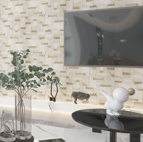 Европейская пещера пещеры Каменная культура каменная и низкая лицо мраморная мозаика