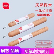 Exhibition beech wood real rolling stick size Number of dumplings Dumpling Leather Noodle Press Face Stick Baking Tools Suit Home