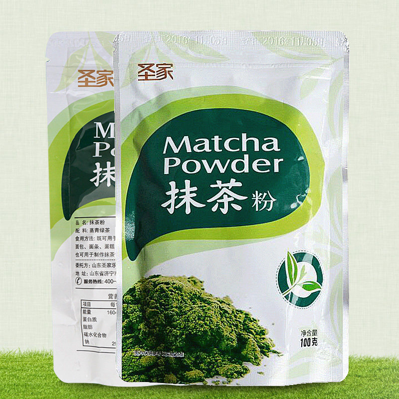 Shengjia matcha powder Japanese green tea powder bread cake biscuits ice cream baking raw materials Shengjia matcha 100g