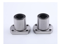LMH double cut edge oval flange type linear bearing cylindrical guide sleeve sliding guide sleeve lengthening