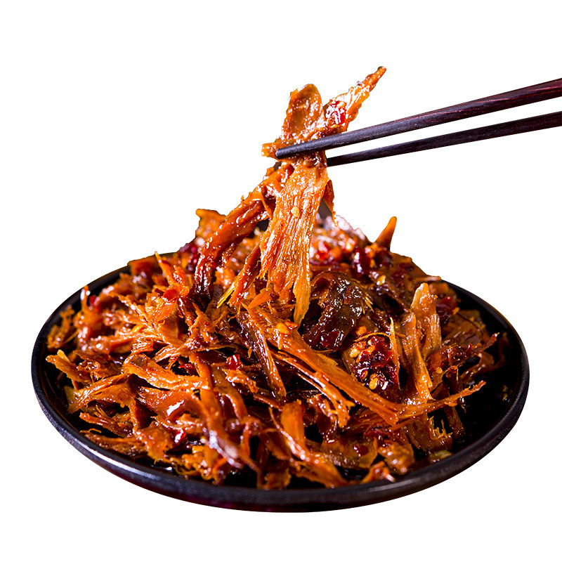 Kufei Le Fresh Duck Meat Shreds Spicy Hand-Torn Duck Meat Spicy Snack Ready-To-Eat Snack Hunan Specialty 100g