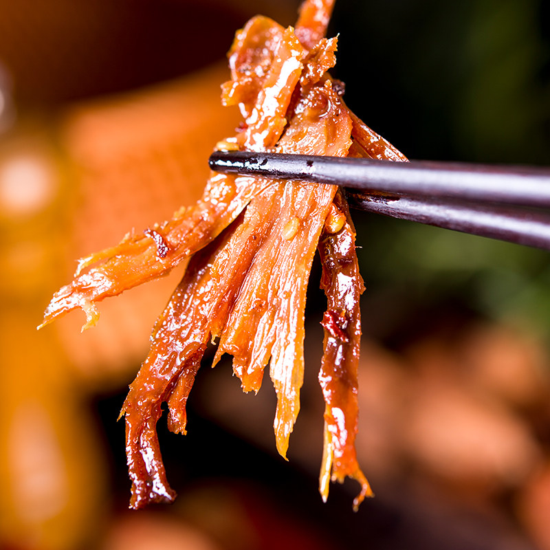 Kufei Le Fresh Duck Meat Shreds Spicy Hand-Torn Duck Meat Spicy Snack Ready-To-Eat Snack Hunan Specialty 100g