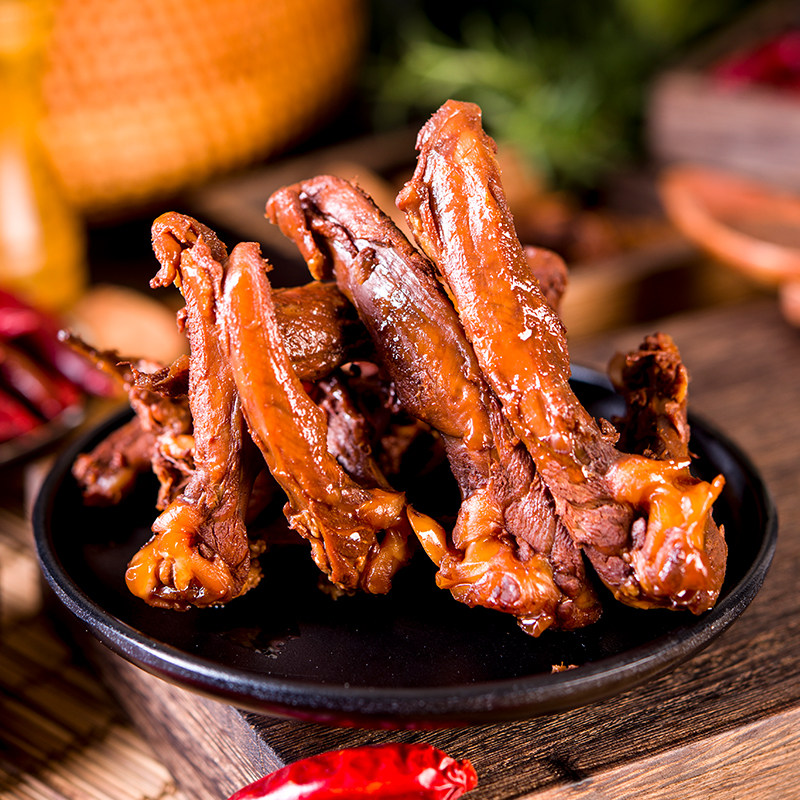 Kufei Le Spicy Duck Clavicle, Duck Rack, Fresh Duck Meat Snacks, Braised Food, Ready-To-Eat, Hunan Specialty