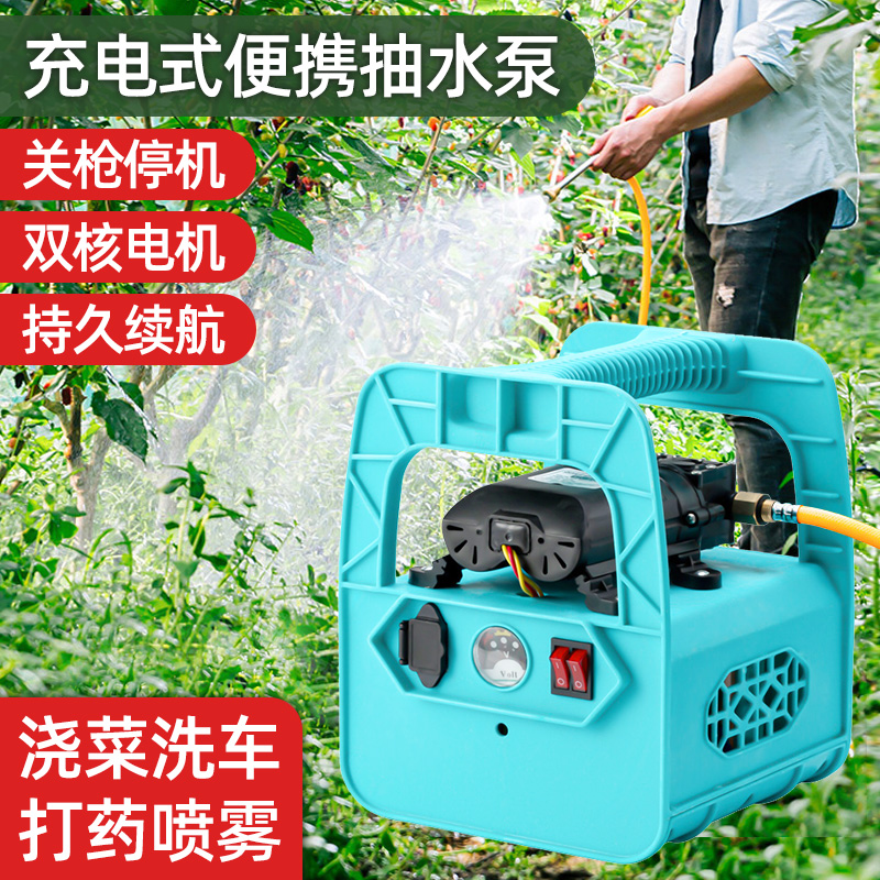 Water Pump Agricultural Irrigation Pumping Water Pump Watering God-Watering Ground Home Field Portable Rechargeable Small Outdoor