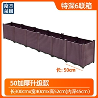 [50 улучшенное утолщение] Очень глубокая коробка на 6 единиц [Фруктовые деревья и бамбук]