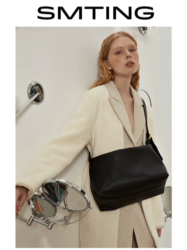 Кожаная сумка через плечо, вместительная и большая сумка на одно плечо, коллекция 2023, изысканный стиль