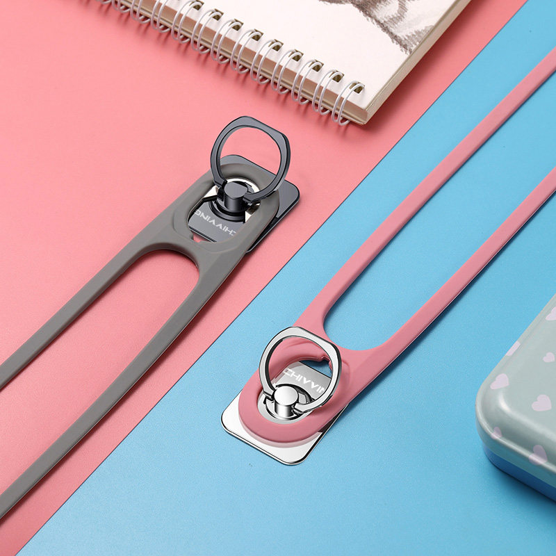 Held for mobile phone hanging rope Removable two-in-one bracket Ring Buckle Multifunction silicone hanging neck Female rope Chain Personality Creative Men's Skew Satchel Mesh Red Sling Apply Apple Adhesive Without Holes