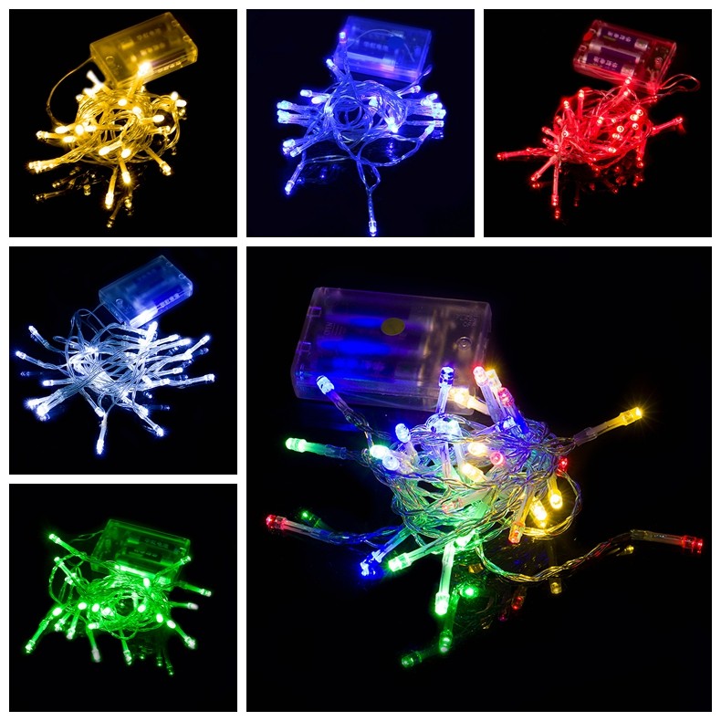 Small color lights flash lights full of star battery 5 battery LED lights decorated