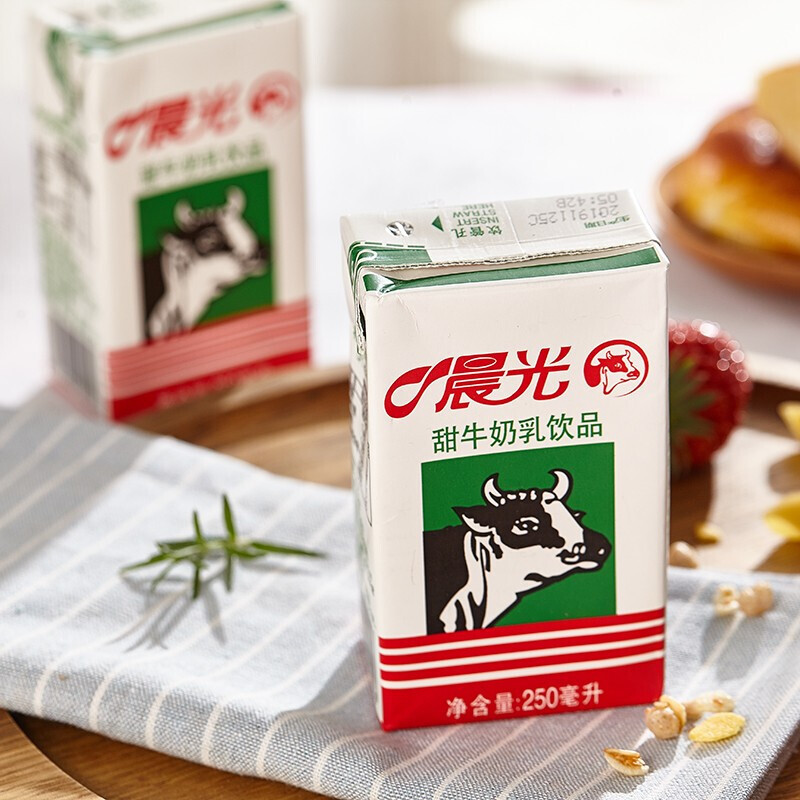 40年供港品质 晨光 甜牛乳 250ml*16盒*2箱 图2