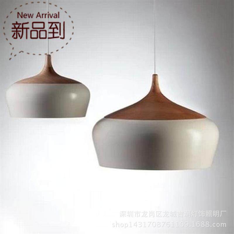 Aluminum Cafg Brown Hall Hot Pot Lamps Retro American Dining Hall Ingredients Chandelia ROUND SINGLE HEAD LAMPS HOTEL ROOM ALUMINUM