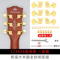 [Металлическая головка] Полу -циркулярный золотой цвет (полный набор)