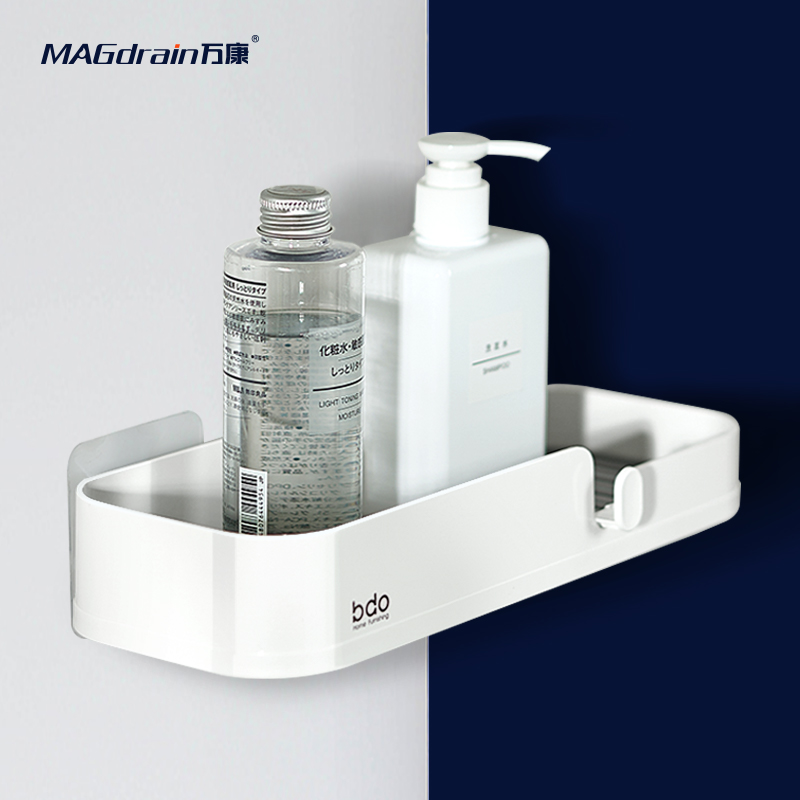 Bathroom Hook Soap Drain Shelve Wash Bench Free to punch wall Contained Make-up Room Wall-mounted Tripod