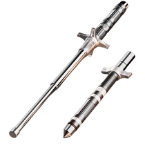 Outdoor vehicle-mounted portable retractable supplies self-defense weapons legal self-defense police equipment dog-beating stick three-section swinging stick