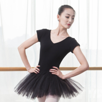 Poetry dance practice suit gymnastics suit form suit ballet uniform uniform suit adult chest draw v collar