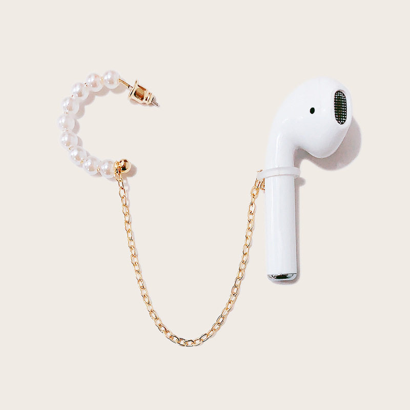Wireless ear machine anti-lose earring ear clip ear hanging brief about personality applies Apple Huawei Xiaomi Bluetooth anti-drop chain tide
