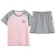 Sangun 100% cotton pajamas for women summer short-sleeved shorts thin section 2025 new style can be worn outside for home wear and sports