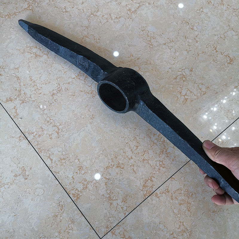 Two pointed pickaxes cross pickaxe rail steel forging coal pickaxe pointed pickaxe double tip steel pickaxe head outdoor pure steel