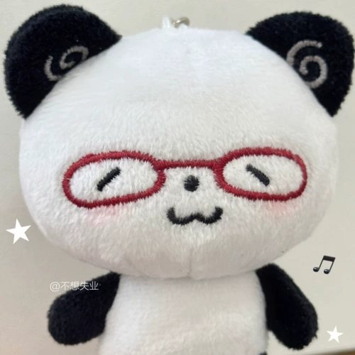 Оригинальная подвеска, румяна, очки, милая плюшевая кукла, украшение на сумку, брелок, панда