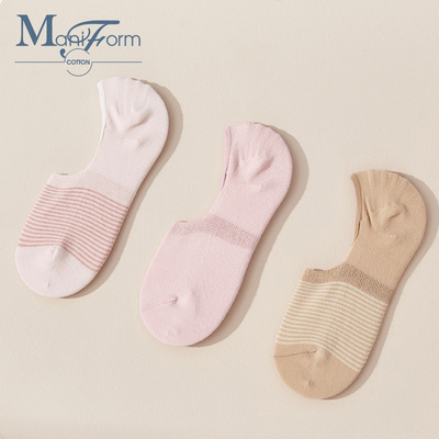 【拍三包49元】曼妮芬棉质生活女短袜薄款