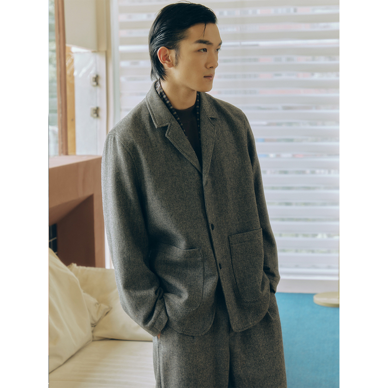 「Wool」Relaxed Fit Blazer Humodesign