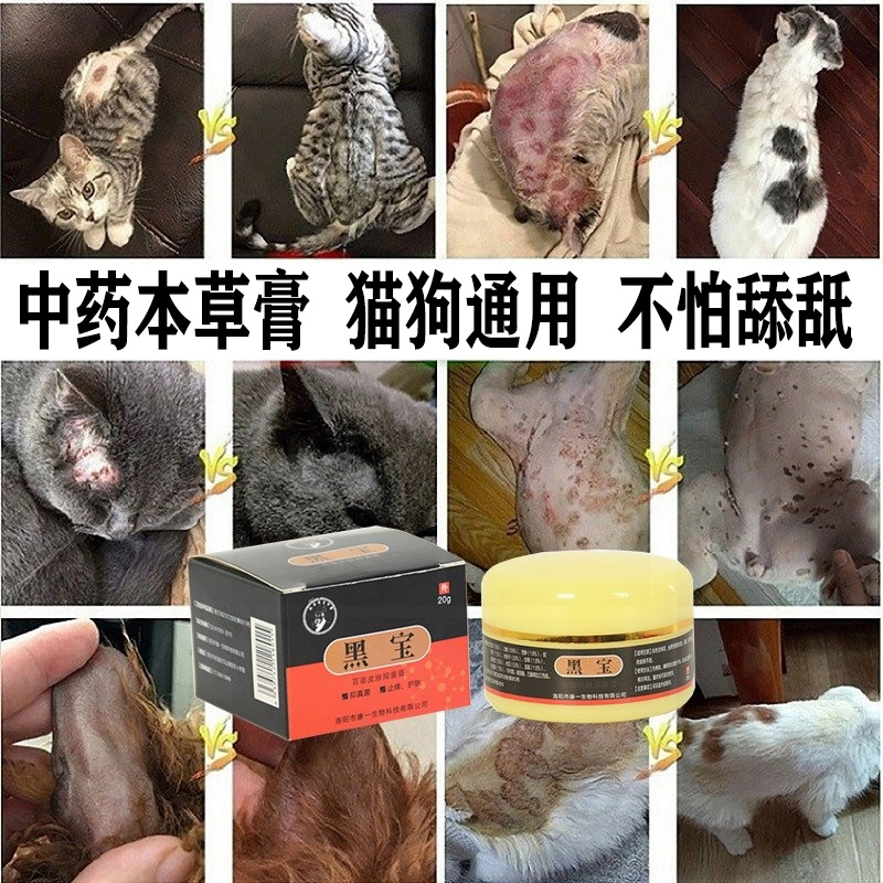 Paste of dog skin diseases with the bacterial bacterial anointing fungus powder cat black chin follitis