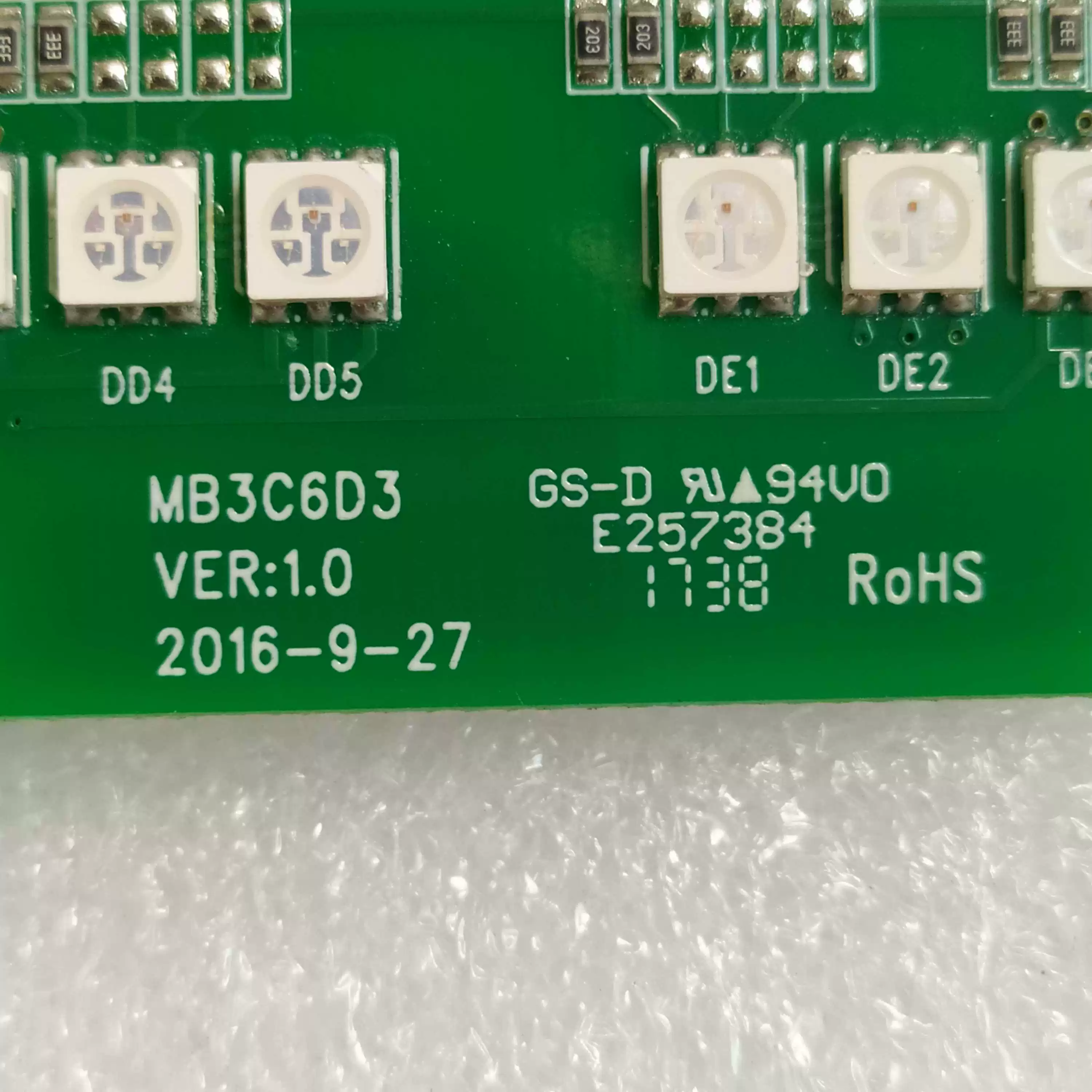 Светодиодная световая плата MB3C6D3 VER: 1.0 GS-D полноцветная светодиодная плата MB3C6D41 платa разработки новая плата новая плата
