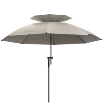 Folk artist full blackout crutch fishing umbrella universal large fishing umbrella thickened umbrella insulated double layer sun protection parasol
