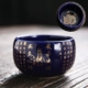 Heart Sutra Lá gỗ Kung Fu Bộ trà Jianzhan Teacup Teacup Teacup Master Cup Cup Cup Teacup Teacup Custom - Trà sứ