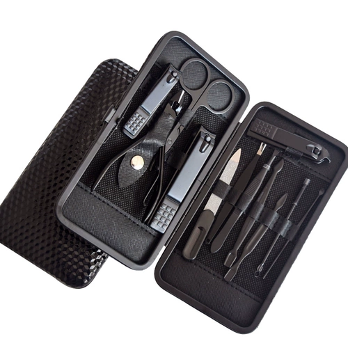 Матовые высококлассные маникюрные кусачки, комплект для ногтей из нержавеющей стали, 2 предмета