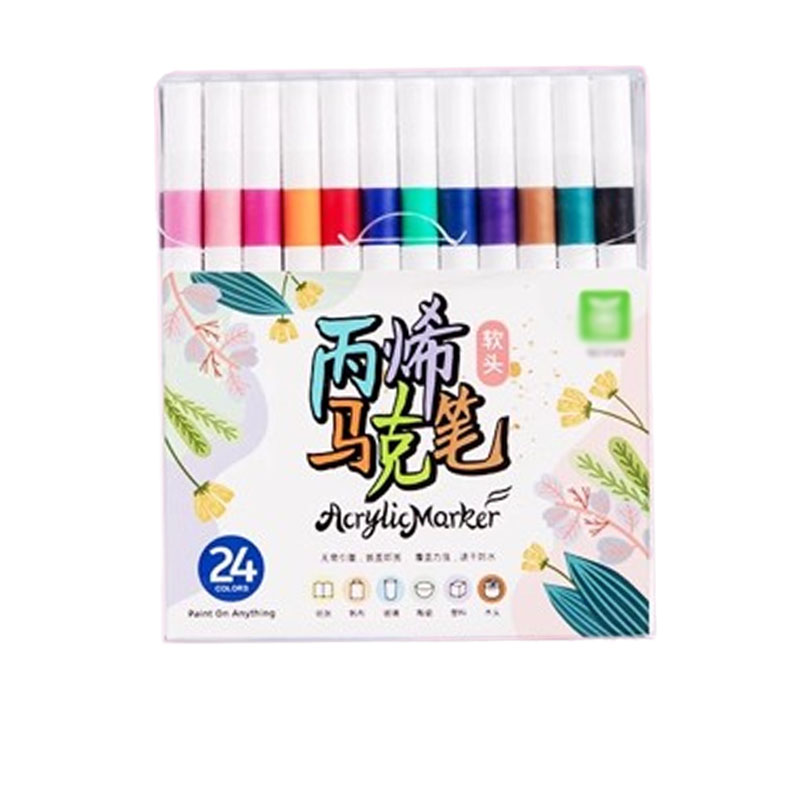 色彩小匠的得力伙伴：小学生专属丙烯双头画笔