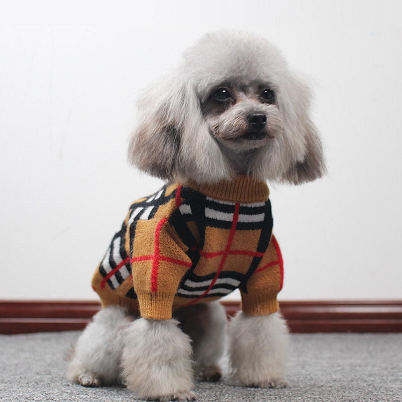 Puppy dog ​​clothes autumn and winter clothes Teddy small dog Schnauzer than bear French fighting Pomeranian cat pet sweater to keep warm