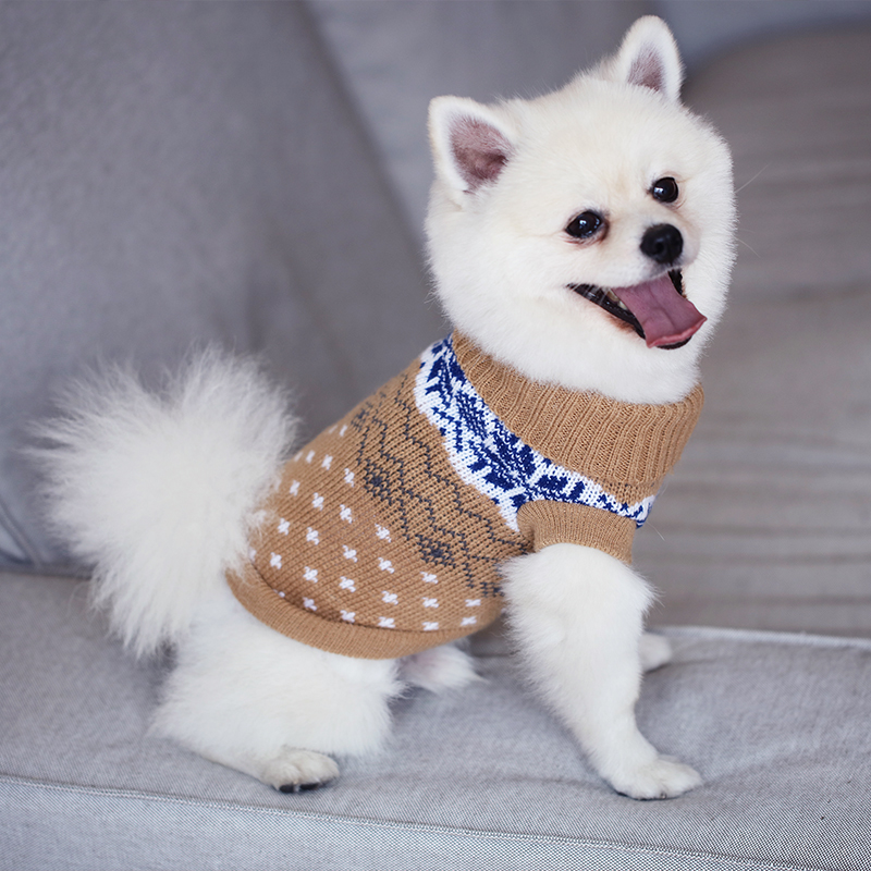 Teddy clothes autumn and winter clothes, dog clothes, winter clothes, pet sweaters, French fighting, Bichon Corgi, cats, thickening and keeping warm