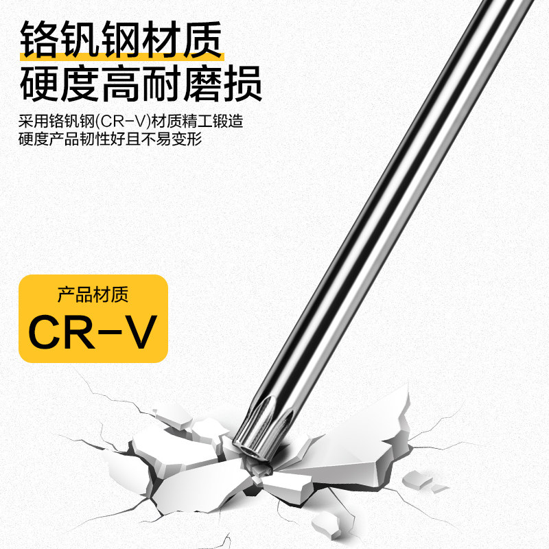 Deli Torx Allen Wrench Set Screwdriver Tool High Hardness Phillips Bit with Hole T20/25/30