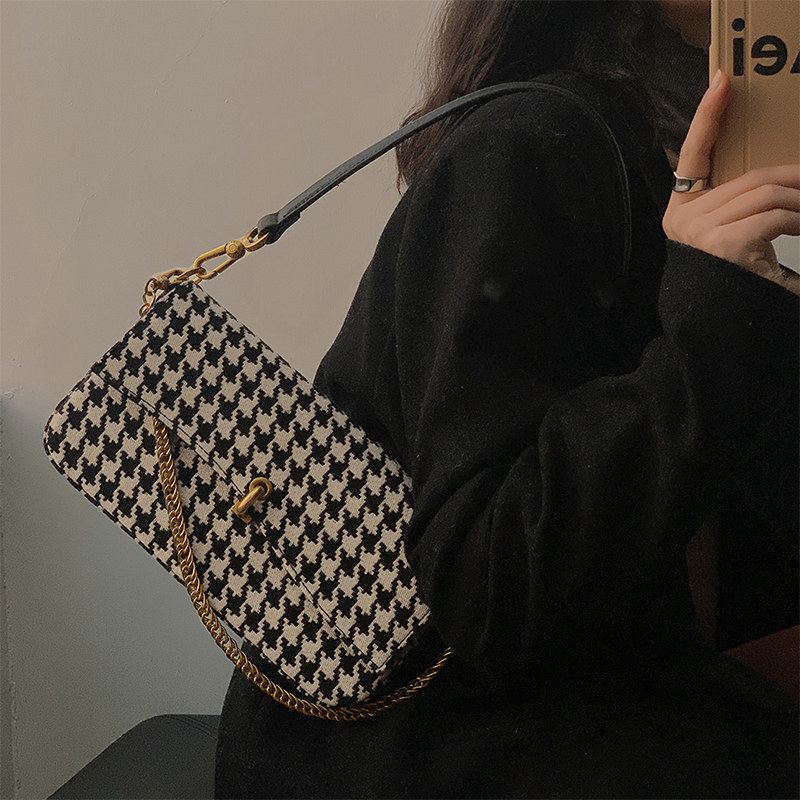 This year's popular bag women's autumn and winter 2022 new fashion niche light luxury high-end messenger texture single-shoulder underarm bag