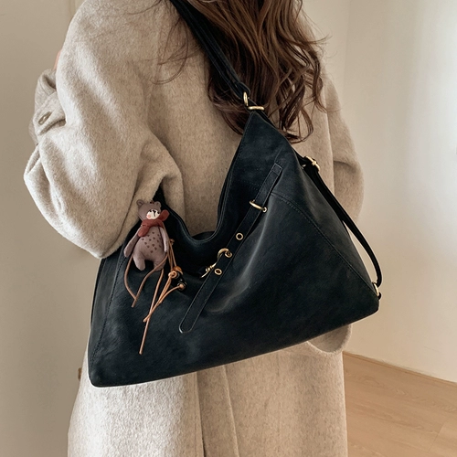 Ретро матовый вместительный и большой рюкзак, сумка на одно плечо, универсальная сумка через плечо