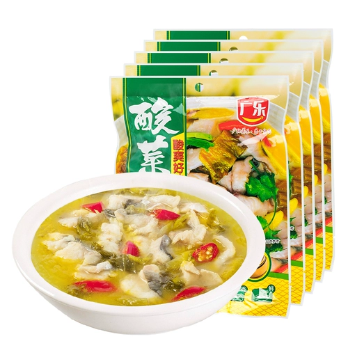 Guangle Sacrul Crofe Craising Sading Bag 300G*5 мешков Сюй -Аутентичная Квашеная капуста без острой воды вареное рыбное суп -суп