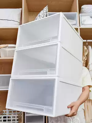 Household plastic drawer storage box Storage box Wardrobe storage artifact finishing box Clothes storage box storage cabinet