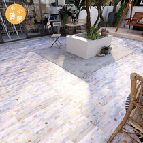 Wood grain tiles watercolor personality living room paint antique brick imitation solid wood floor tiles wood grain tiles non-slip balcony floor tiles