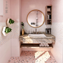 Terrazzo tiles Nordic ins wind 300×600 bathroom wall tiles Color toilet tiles Bathroom kitchen floor tiles
