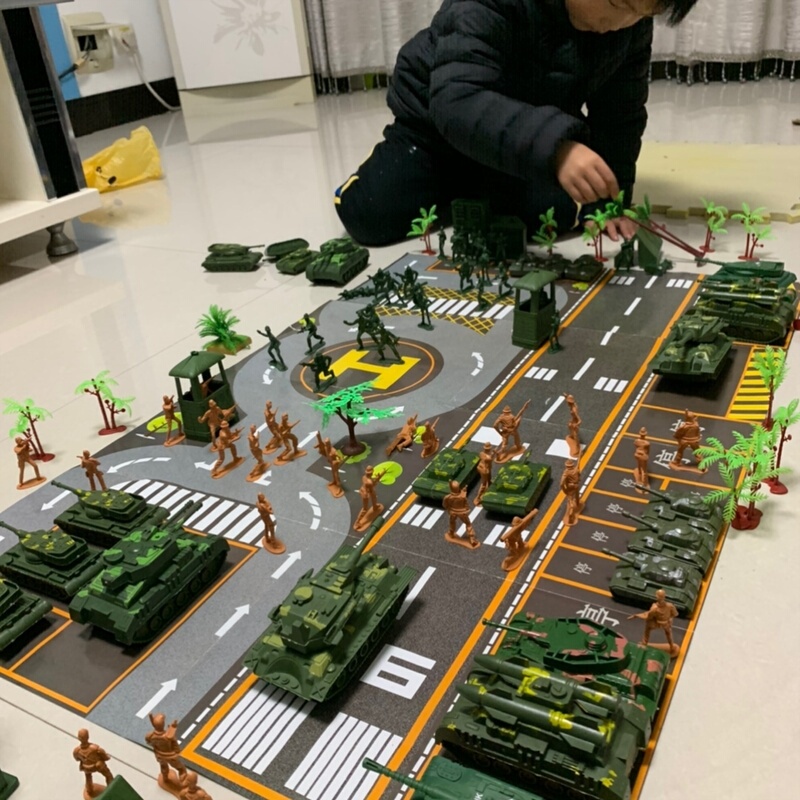 Tank Battlefield Free Play Soldier Toy Model Tactical Board Game Base Army Eighties Combat Vehicle