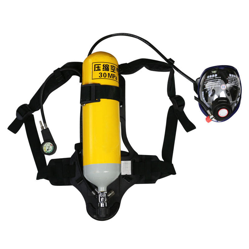 Positive pressure 6 liter air suction machine cylinder fire anti - gas mask RHZK-6 30 air suction machine