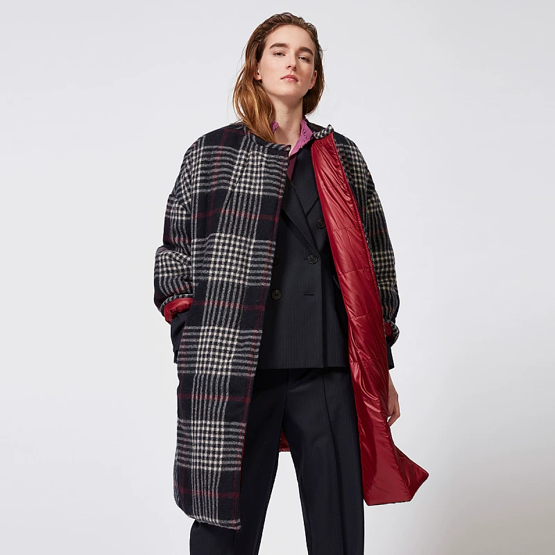 ISABEL MARANT Woolen colored keep warm coat, jacket, loose straight fit