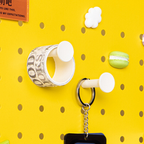 Dongle Plate Accessories Creative Hook Black white screw fixed paragraph 2 mounted moonT shaped hook containing finishing deity