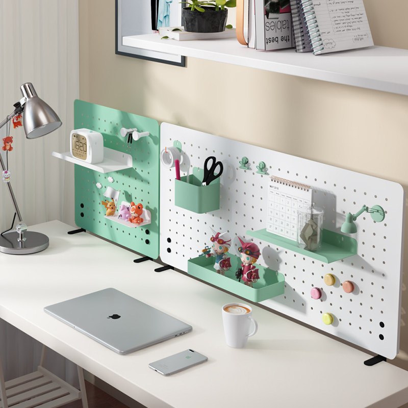 Desktop Dongle Board Shelve Free Standing Office Writing Desk Hook Containing Wall Dongle Shelf