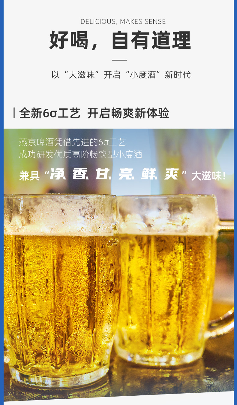 燕京U8特酿啤酒500ml*12听