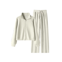 Pull back autumn clothes with a complete set of sports and leisure small people and lazy style 2024 early autumn new womens clothing Z